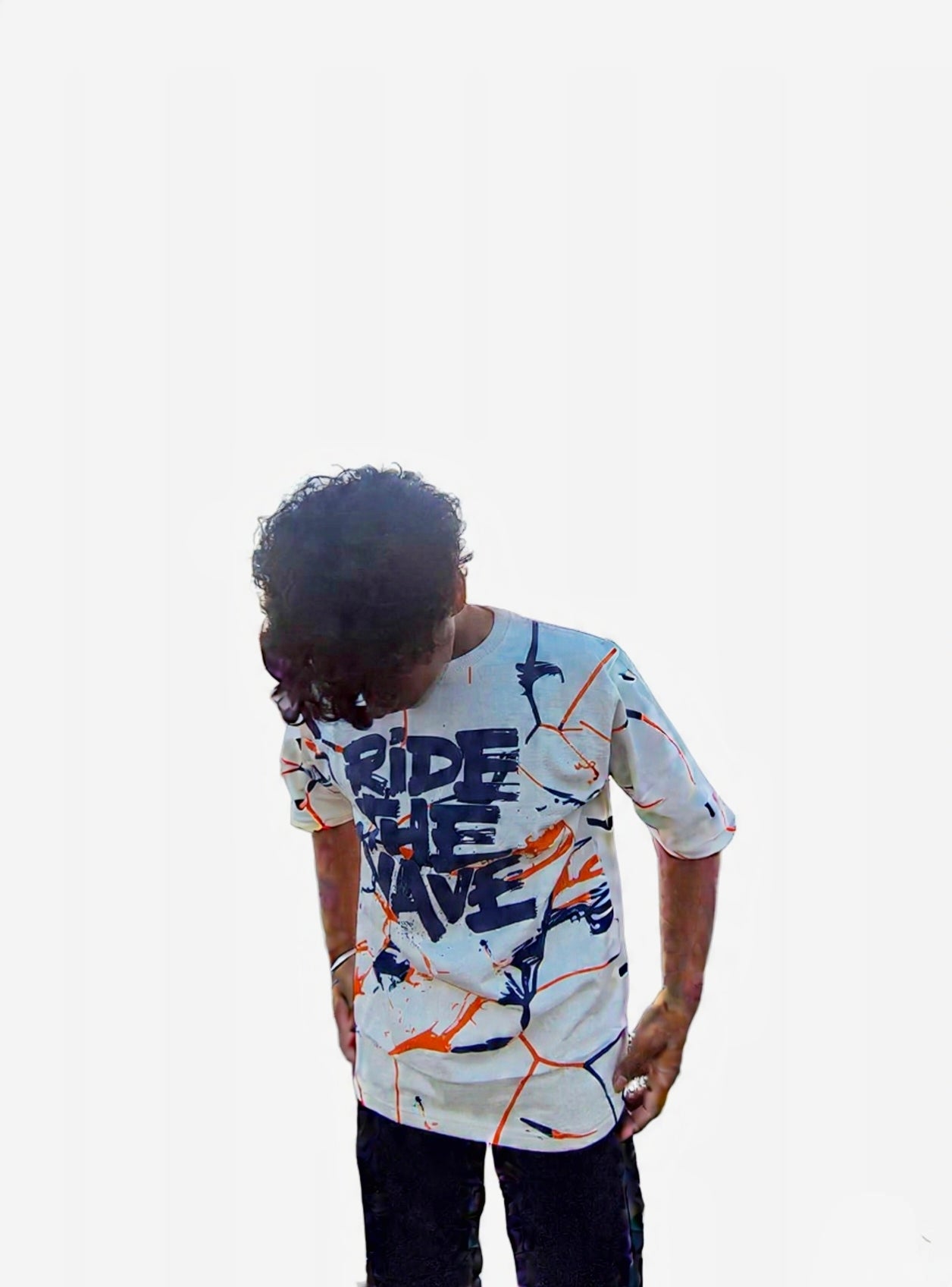 Funky White Cotton T-Shirt