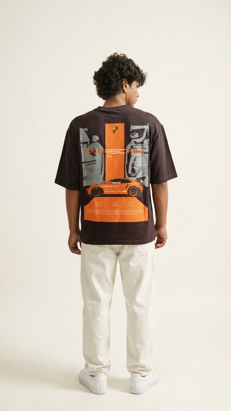 Oversized T-Shirt Dark brown