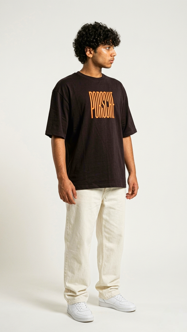 Oversized T-Shirt Dark brown