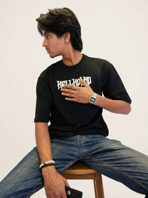 Black Oversized T-Shirt | Modern Casual Essential
