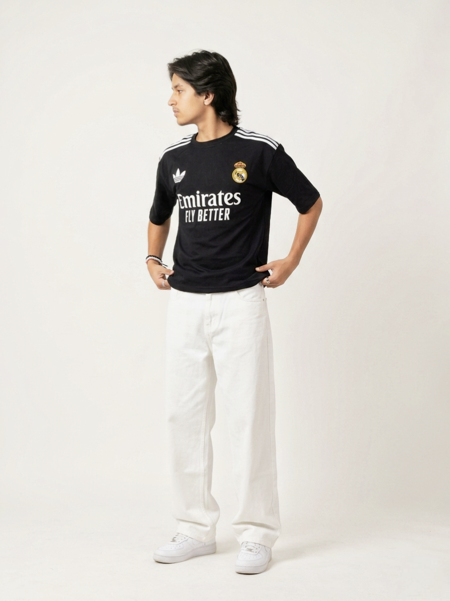 Black jersey Tee