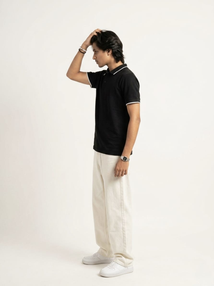 Classic Black Polo T-Shirt