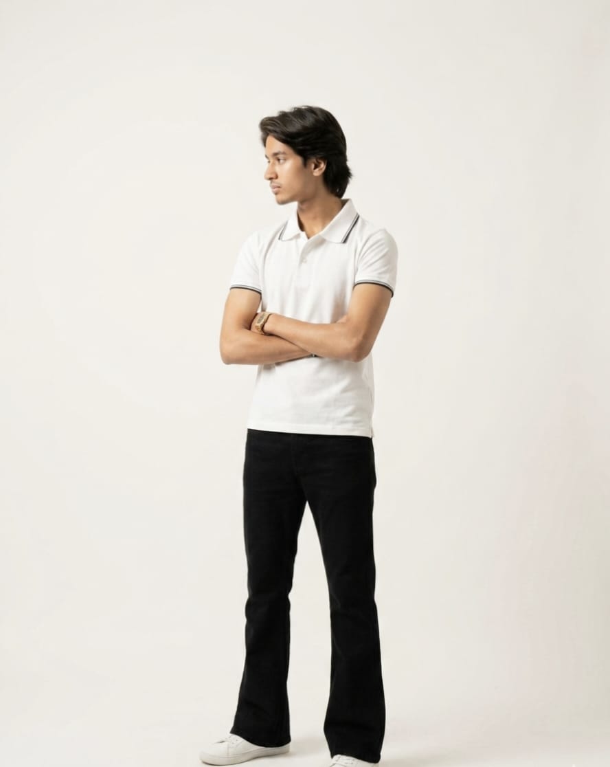 Premium White Polo T-Shirt