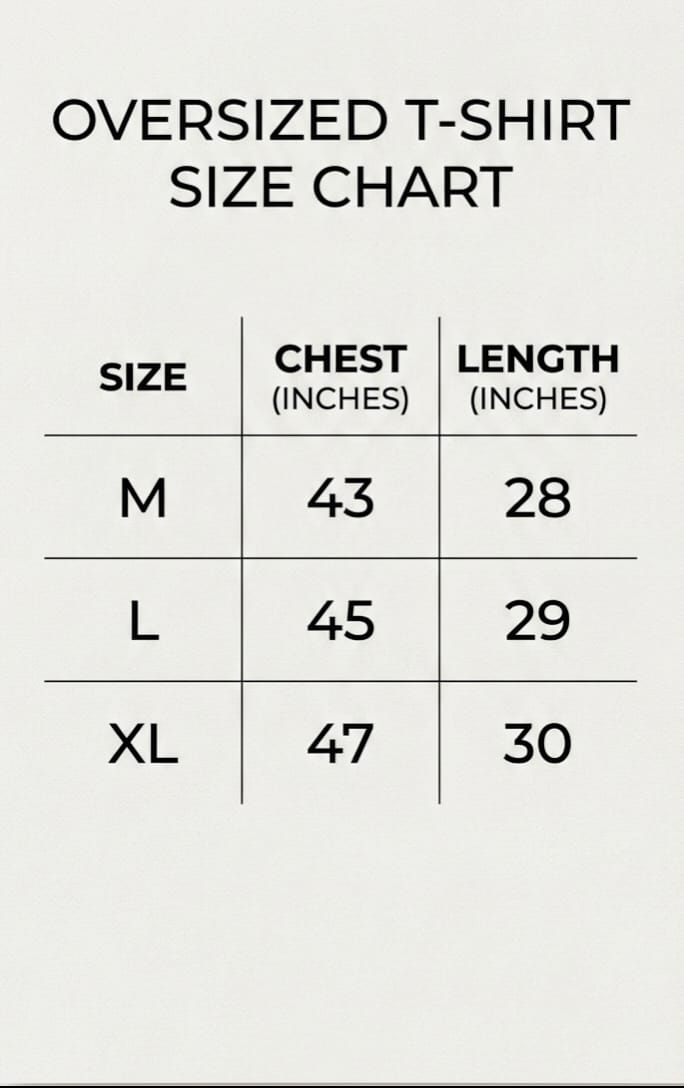 Premium Oversized White T-Shirt