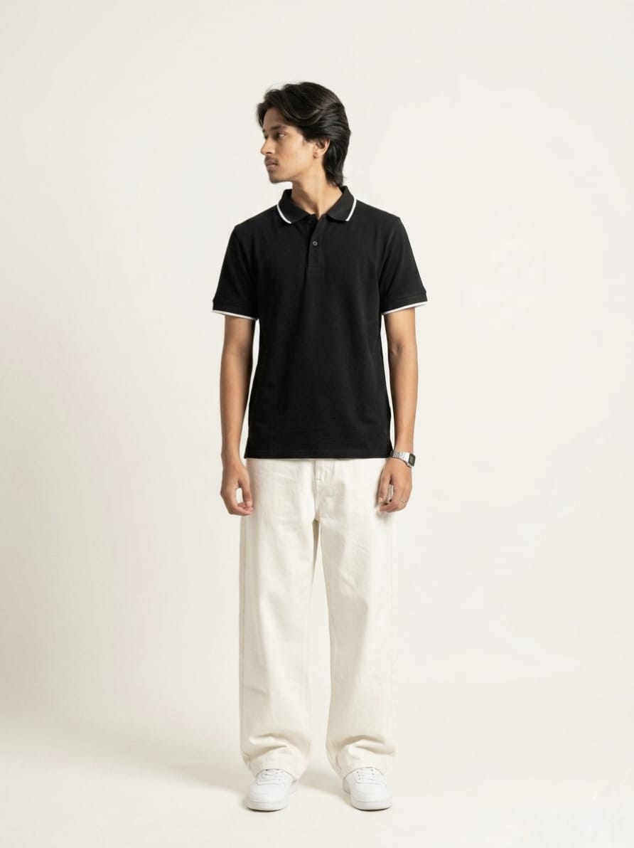 Classic Black Polo T-Shirt