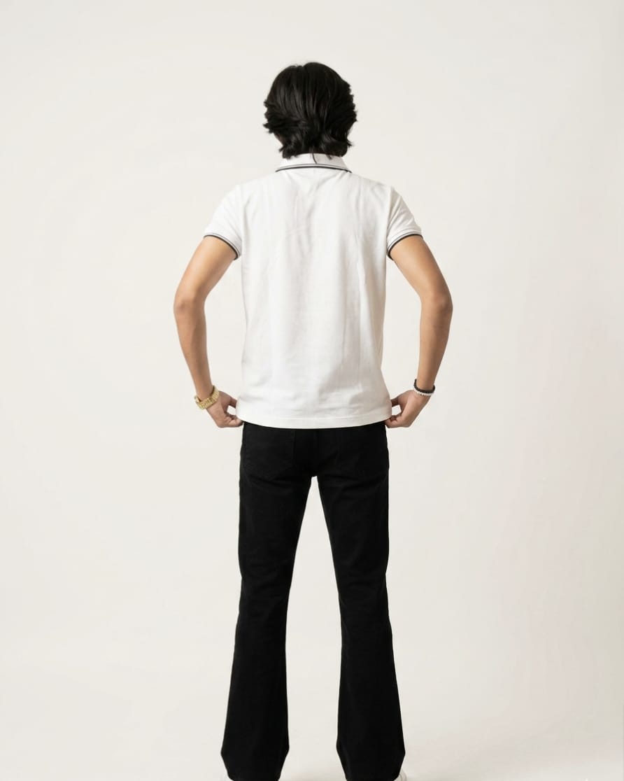 Premium White Polo T-Shirt