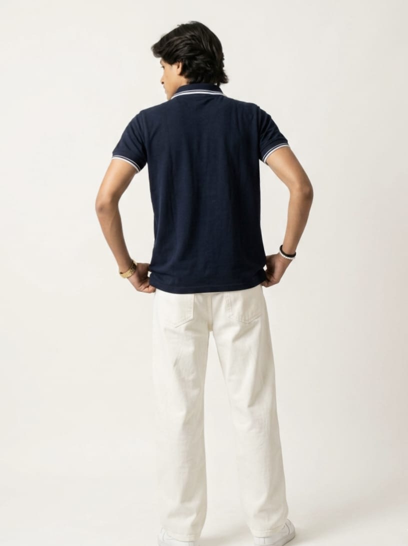 Premium Navy Blue Polo T-Shirt